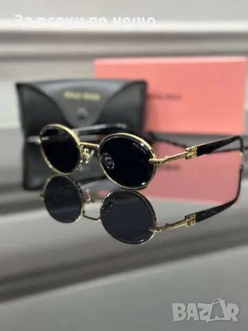 Miu Miu Слънчеви Очила С UV400 Защита С ПОДАРЪК🎁Калъф Миу Миу - Различни Цветове Код E85, снимка 6 - Слънчеви и диоптрични очила - 50230113