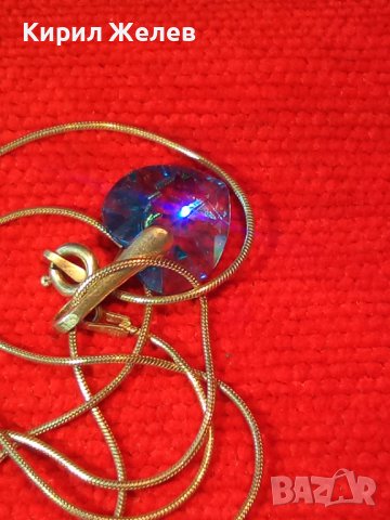 ИЗИСКАН КРИСТАЛЕН СРЕБЪРЕН АРТ МЕДАЛЬОН със СРЕБЪРНА ВЕРИЖКА СРЕБРО 925 БУТИКОВО БИЖУ ИТАЛИЯ 38266, снимка 5 - Колиета, медальони, синджири - 40940676