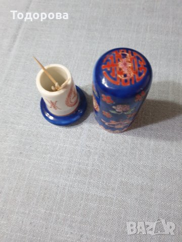 Порцеланов японски съд за клечки за зъби, снимка 3 - Други - 35724762