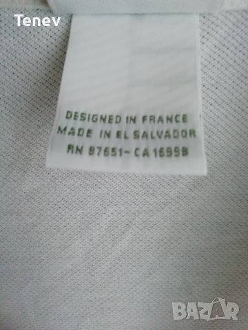 Lacoste Vintage Polo оригинална бяла памучна поло тениска , снимка 5 - Тениски - 40919820