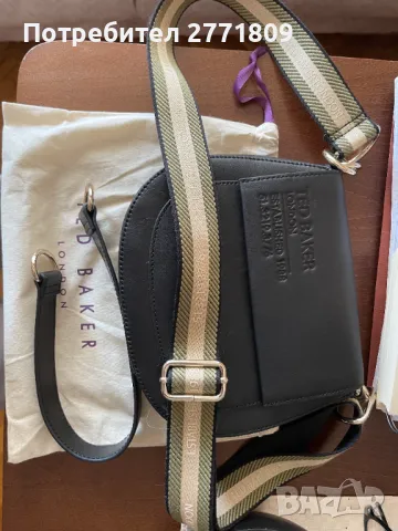 Кожена дамска чанта Ted Baker, снимка 3 - Чанти - 49989485