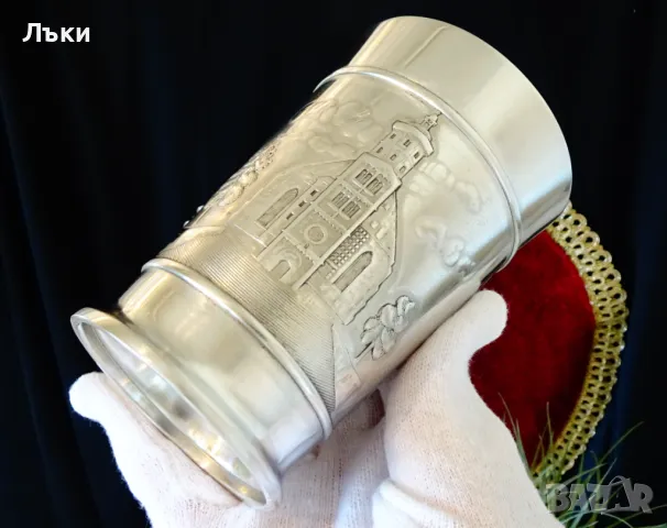 Чаша,халба от калай Schwäbisch Hall,300 мл. , снимка 5 - Антикварни и старинни предмети - 48549283