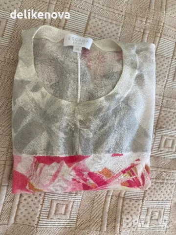 ESCADA Original Size L Страхотна блузка. фин пуловер, снимка 5 - Блузи с дълъг ръкав и пуловери - 47445310
