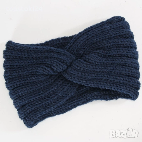 Дамски плетена лента за глава с усукване, снимка 10 - Други - 52641289