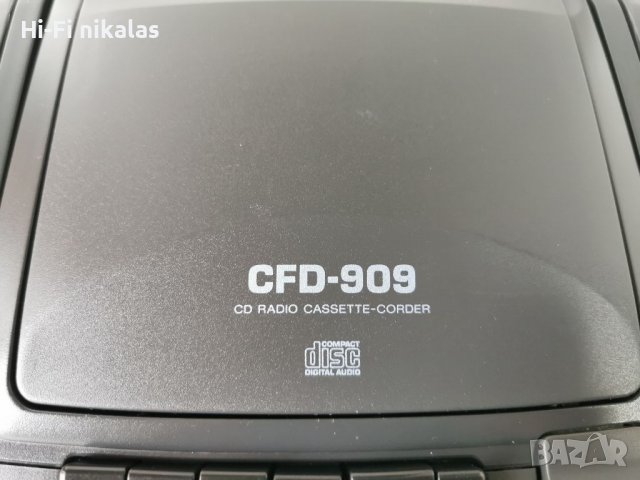 Радио Ресийвър касетен дек CD player SONY CDF-909 , снимка 3 - Радиокасетофони, транзистори - 39961281