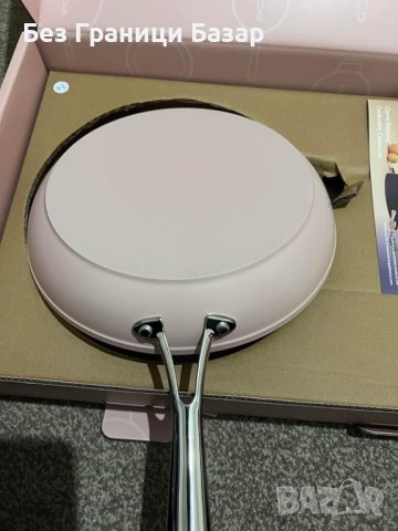 Нов Ергономичен Тиган за Готвене, Лесен за Почистване, 26cm розов, снимка 8 - Съдове за готвене - 44396138