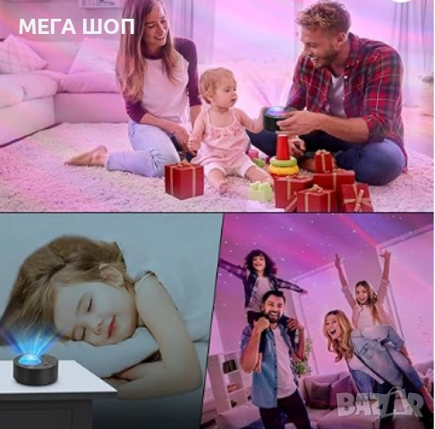 Северно сияние, RGB звездно небе, лазерен проектор, светлина бял шум, снимка 2 - Прожектори - 52587017