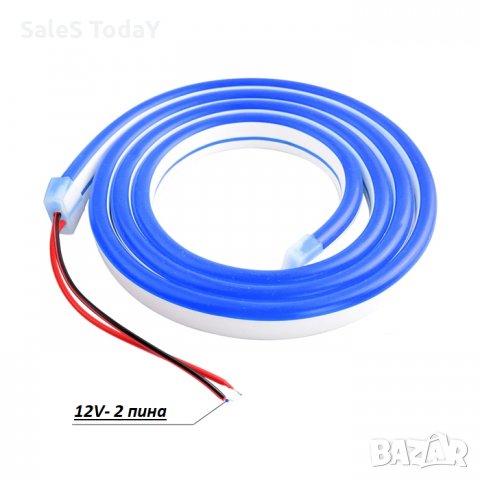 Диодна лента LED, 5 метра, 12V, Синя, снимка 2 - Аксесоари и консумативи - 34470107