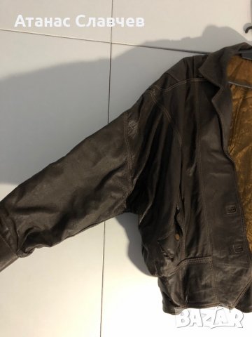 Дамско кожено яке в отлично състояние, размер S, естествена кожа!, снимка 4 - Якета - 38853682