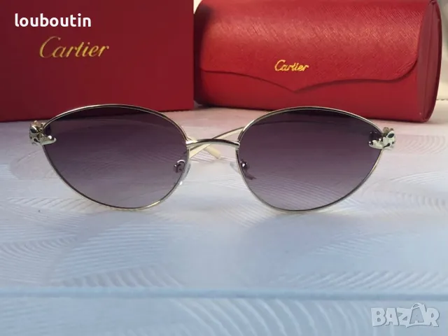 Cartier 2024  дамски слънчеви очила елипса кръгли овални, снимка 14 - Слънчеви и диоптрични очила - 48003086