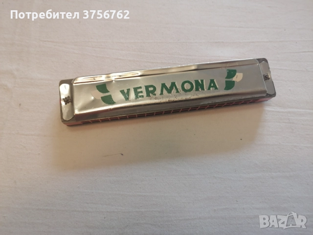 Продавам запазена за годините устна хармоника Вермона, снимка 1