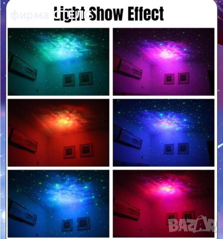 	 Проектор STELS, Звезден астронавт, Нощна лампа за деца, 360 настройка, Бял, снимка 11 - Детски нощни лампи - 41514656