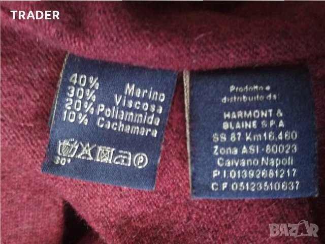 Harmont & Blaine Sweater пуловер блуза 40% вълна мерино, 10% кашмир, снимка 12 - Пуловери - 35794144