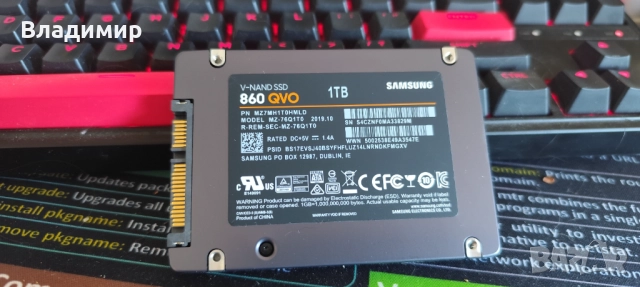SSD Samsung 1TB 860 QVO, снимка 2 - Твърди дискове - 52926830