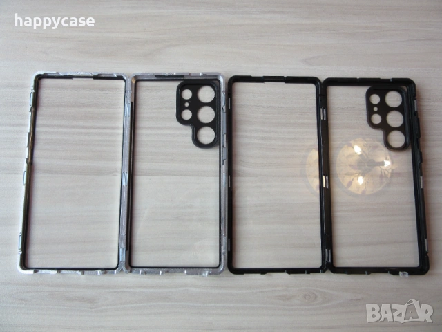 Samsung Galaxy S26 Ultra / S25 Ultra / S25+ / S25/ Двоен 360° магнитен кейс калъф с камера протектор, снимка 8 - Калъфи, кейсове - 48736561