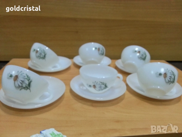 френски аркопал чаши за кафе , снимка 6 - Антикварни и старинни предмети - 51613338