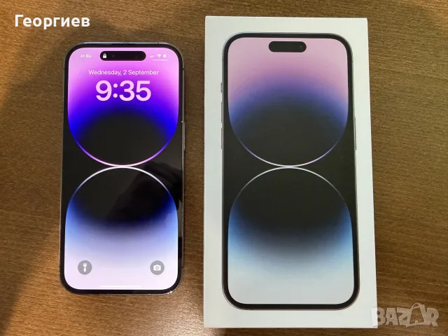 Смартфон Apple iPhone 14 Pro, 256 GB, Deep Purple - Като нов
