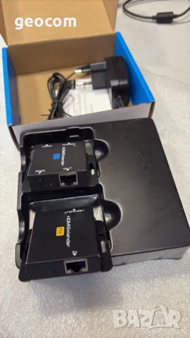 HDMI-HDMI EX701 Extender 60m (Cat 5a/6,60m,FHD,Комплект), снимка 3 - Кабели и адаптери - 49596735