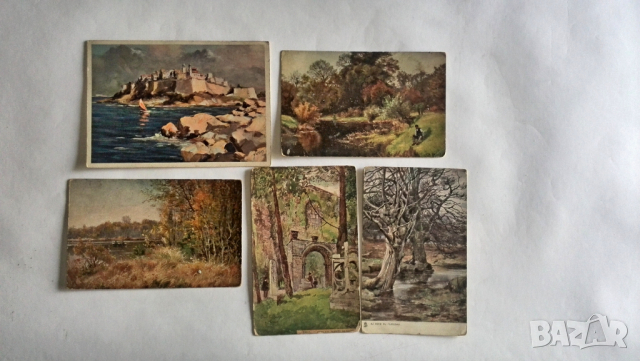 стари френски пощенски картички, снимка 17 - Филателия - 36337900