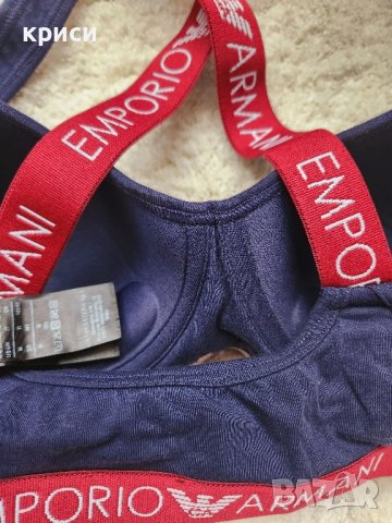 Дамски сутиен Emporio Armani M размер оригинален, снимка 5 - Бельо - 44399269
