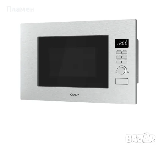 Вградена микровълнова фурна Candy Wave 600 CA38FL7NWBX – 20 L, 850 W, Grill 1200 W, Inox, снимка 4 - Микровълнови - 55898968