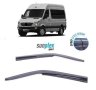 Ветробрани Черни Външни за Мерцедес Mercedes Sprinter VW Crafter 2007 до 2017 Предни Комплект 2 броя, снимка 1 - Аксесоари и консумативи - 40574190