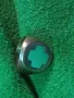 СТИЛЕН СРЕБЪРЕН ПРЪСТЕН СРЕБРО 925 с КРЪСТООБРАЗЕН ЗЕЛЕН ЕМАЙЛ РЪЧНА АРТ РАБОТА 49997, снимка 15