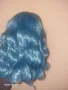 Синя вълниста перука с бритон, снимка 2