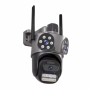 Тип продукт: Външна PTZ WiFi камера; Резолюция: 9MP (3MP + 3MP + 3MP); Обективи: 2 фиксирани + 1 под, снимка 1