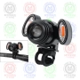 LED светлина за велосипед, Фар с три светлини, Ръчен фокус, 600Lumens, снимка 1