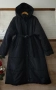 Дълго черно зимно яке с качулка , снимка 7