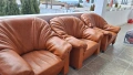 3 бр кожени фотьойла , снимка 1