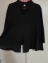 Дамска черна блуза, M-L, снимка 1 - Блузи с дълъг ръкав и пуловери - 44569903