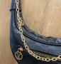 Кожена чанта LOUIS VUITTON Black Monogram Loop Bag golden, снимка 6