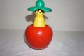 Vintage Рядка LEGO Музикална играчка ябълка Primo Duplo Musical Apple Toy 2973 Roly Poly, снимка 10