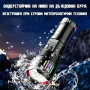 Мощен лазерен фенер акумулаторен лед ръчен прожектор Power Bank зарядно, снимка 8