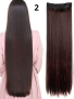 Качествена дълга коса/ цял екстеншън за по-голям обем и дължина на косата 100гр, дължина 60см, снимка 2