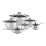 Комплект съдове за готвене Muhler от 12 части, неръждаема стомана, снимка 3