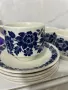 Реколта от 1970 г. на Broadhurst „Garland“ дуо от чаша, чинийка за чай / Broadhurst Ironstone / син , снимка 6