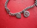 Страхотна сребърна гривна с талисмани , снимка 2
