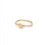 Златен дамски пръстен 1,01гр. размер:56 14кр. проба:585 модел:20152-6, снимка 1 - Пръстени - 42619195