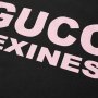 GUCCI Black Sexiness Logo Print Мъжка Блуза тип Пуловер size M, снимка 5