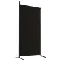 vidaXL Параван за стая, 2 панела, черен, 175x180 cм, плат, снимка 7
