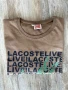 Lacoste Мъжка Тениска Размер L - Памук, Оригинална, Втора Употреба, снимка 2