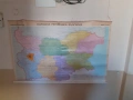 Стара голяма хартиена карта на НРБ, снимка 3