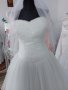 ултра сияеща сватбена рокля с обем, снимка 1
