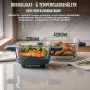 Еърфрайър 1500 W със стъклени съдове 4,2 и 2,2 л, 4 програми, снимка 10