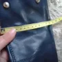 Дамска чанта естествена кожа тъмно синя използвана, снимка 11