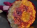 Продавам Вечен букет от ръчно изработени сатенени рози 🌹, снимка 5