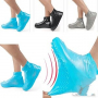 Силиконови калцуни дъждобран за обувки, снимка 1